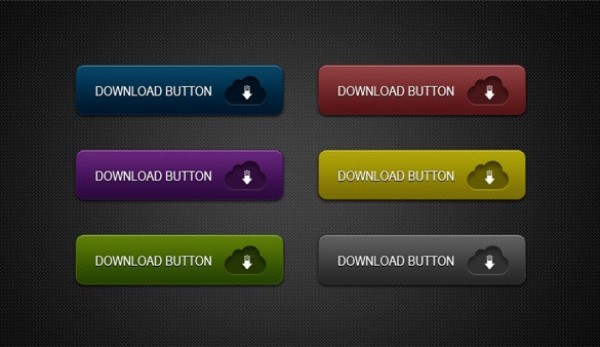 6 Colored Web UI Download Buttons Set PSD web unique ui elements ui stylish simple set quality psd original new modern interface hi-res HD fresh free download free elements download buttons download detailed design creative colors colored cloud clean arrow   