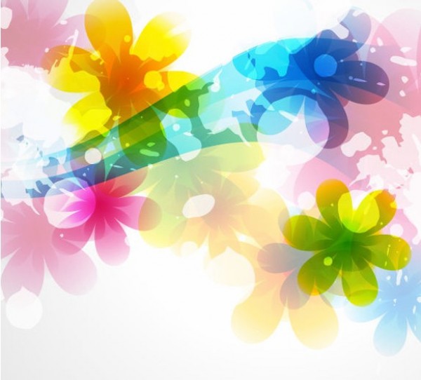 Lovely Spring Flower Abstract Background web wave vector unique ui elements transparent summer subtle stylish spring soft quality original new nature interface illustrator high quality hi-res HD graphic fresh free download free flowers floral eps elements download detailed design creative blue background abstract   