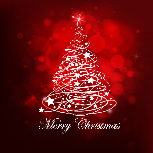 Abstract Christmas Tree Bokeh Background vector tree stars red free download free christmas card christmas card bokeh background abstract   
