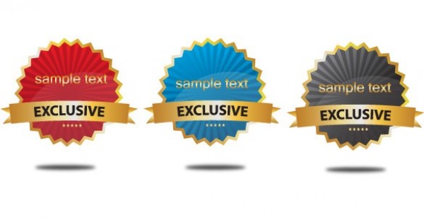 3 Modern Star Ribbon Labels Vector Set web vector unique ui elements tag svg stylish sticker star round ribbon red quality original new labels interface illustrator high quality hi-res HD grey graphic fresh free download free eps elements download detailed design creative blue banner badge ai   