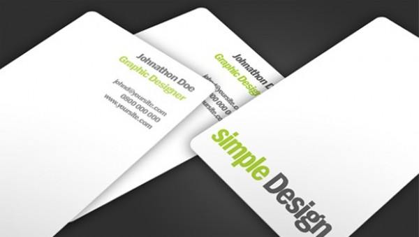 Elegant Minimalistic Business Card Template PSD web unique ui elements ui template stylish simple business card rounded quality psd original new modern minimal interface hi-res HD fresh free download free elements download detailed design creative corporate clean card   
