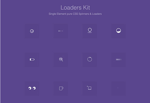 12 Cool CSS Animated Spinners & Loaders Set ui elements ui spinner snippet loader free download free css coded animated   