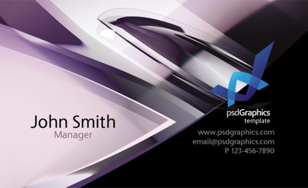 Abstract Tech Business Card Template PSD web unique ui elements ui tech stylish simple quality purple original new modern interface hi-res HD futuristic fresh free download free elements download detailed design creative clean card business card business abstract   