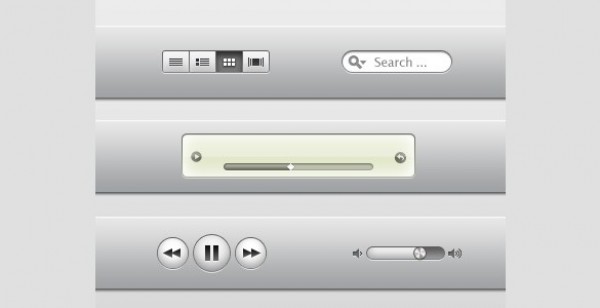 iTunes X Player Interface Elements PSD web volume unique ui elements ui switch stylish simple search field quality psd progress bar player original new music modern itunes x interface hi-res HD fresh free download free elements download detailed design creative clean   