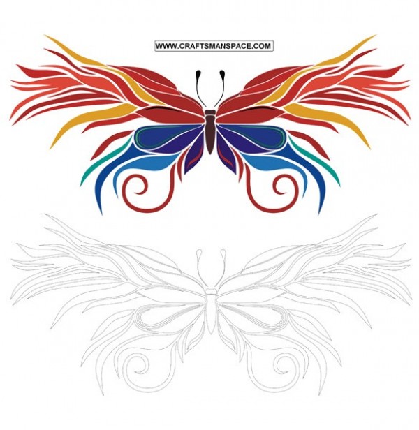 Colorful Abstract Butterfly Vector Graphic 5694 web vector unique ui elements stylish quality pattern painted ornament original new illustrator high quality graphic fresh free download free fiery download design creative colorful butterfly abstract butterfly abstract   