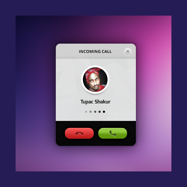 Minimal Incoming Call UI App PSD web unique ui elements ui stylish round avatar red quality psd phone button original new modern mobile app interface incoming call app incoming call hi-res HD green fresh free download free elements download detailed design creative clean avatar app   