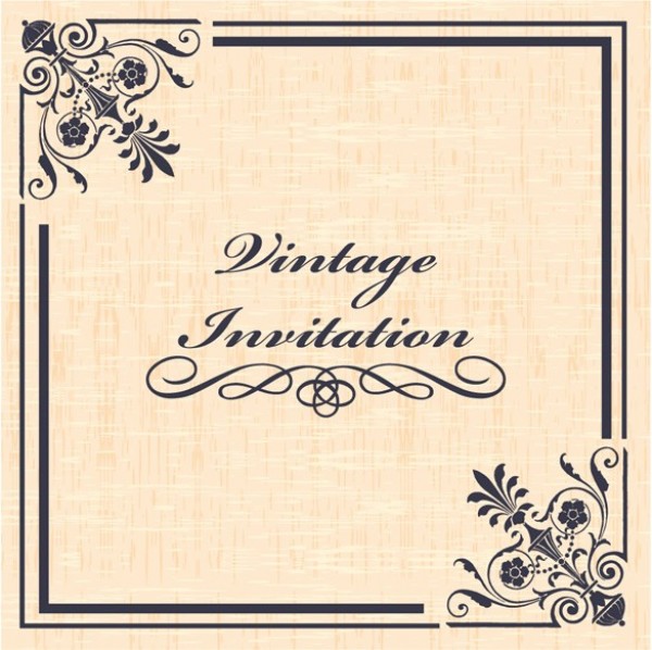 Vintage Ornamental Vector Invitation web vector unique ui elements stylish quality ornamental original new invitation interface illustrator high quality hi-res HD graphic fresh free download free frame elements elegant download detailed design decorative creative card   