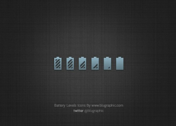 6 Pixel Perfect Battery Levels Icons Set PSD web unique ui elements ui stylish set quality psd original new modern mobile battery level interface hi-res HD fresh free download free elements download detailed design creative clean blue battery life battery level battery indicator battery   