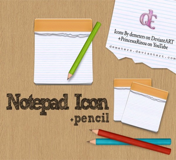 Realistic Notepad Icons and Pencils Set PNG web unique ui elements ui stylish stationary simple ripped off quality png pencil paper original notes notepad icon notepad new modern interface icon hi-res HD fresh free download free elements download detailed design creative clean   