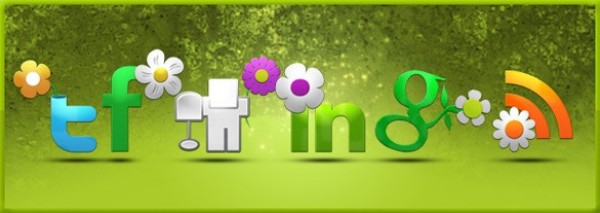 12 Spring Flower Social Media Icons Set PNG web unique ui elements ui stylish spring social set quality png original new networking modern interface icons hi-res HD fresh free download free flowers floral elements download detailed design creative clean bookmarking   