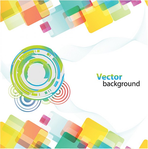 Colorful Background With Different Shapes vector square shapes round rich rainbow palette free vectors free downloads different colors colorful bright background   