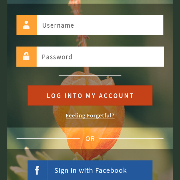 Modern App Login Screen Interface PSD web unique ui elements ui stylish sign-in quality psd original new modern mobile login screen login form iphone interface hi-res HD fresh free download free flat elements download detailed design creative clean app login screen app login   