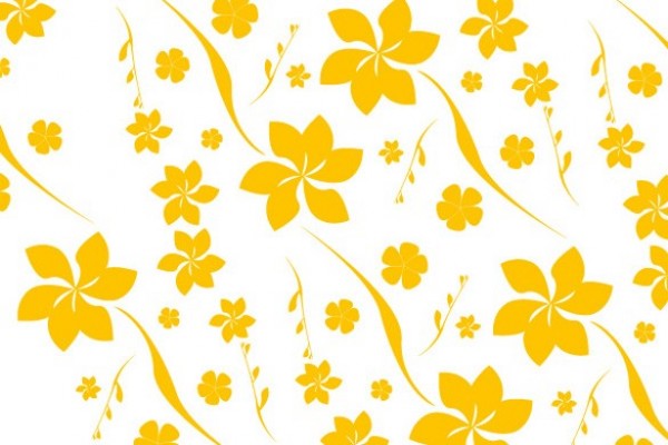 Yellow Floral Seamless Pattern Vector Background yellow white web vector unique ui elements stylish seamless floral pattern seamless quality pattern original new interface illustrator high quality hi-res HD graphic fresh free download free flowers floral pattern eps elements download detailed design creative background   