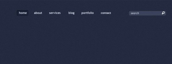 Dark Blue Web UI Navigation Menu PSD web unique ui elements ui stylish slim quality psd original nour new navigation menu navigation modern menu interface hi-res HD fresh free download free elements download detailed design dark creative clean blue bar   