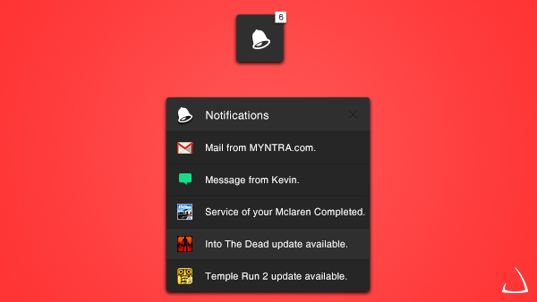 Showy Notification Popout Menu Interface ui elements ui rollout popout pop out notification menu icons free download free counter button   