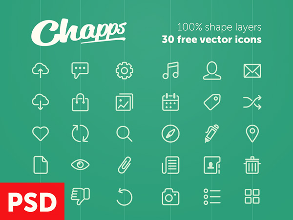 30 Vector Shapes Line Icons Set web icons vector ui elements ui set line icons free download free   