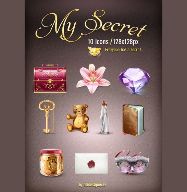 10 Special Secret Style Icons PNG web unique ultimate treasure chest stylish simple secret seal quality original new modern message in a bottle mascarade key icons fresh free download free download design creative clean   