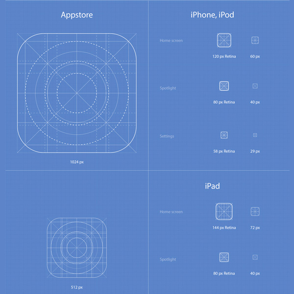 Full iOS 7 App Icons Template Set Ai/PSD web vector unique ui elements ui template stylish skin sizes set retina quality psd original new modern ios7 iOS 7 icons template iOS 7 icon template iOS 7 app icons ios 7 interface icons hi-res HD fresh free download free elements download detailed design creative clean apple app ai   