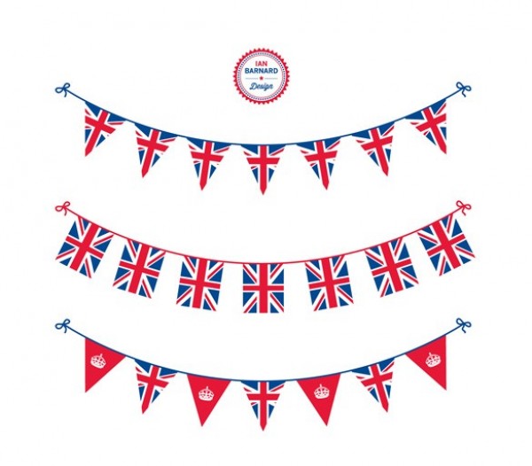3 Jubilee Bunting Queen & Flag Vector Templates web vector unique Union Jack ui elements templates stylish set quality patriotic original new Jubilee bunting interface illustrator high quality hi-res HD hanging graphic fresh free download free flags England elements download detailed design decoration creative ai   