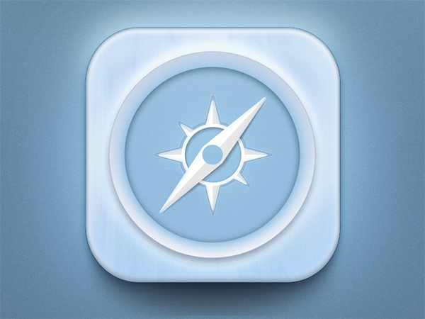 Safari iOS Browser Icon safari icon safari icon browser blue   