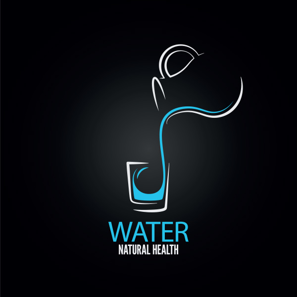 Water Environment Vector Logo Logotype water vector restaurant pitcher logotype logo fresh water free environment cup   
