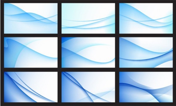 9 Blue Waves Abstract Vector Backgrounds Set web wave vector unique stylish set sea quality original ocean new illustrator high quality graphic fresh free download free flowing eps download design curve creative blue background abstract   