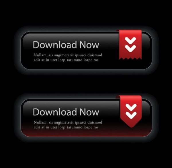 Black Web UI Download Vector Button Set web 2.0 web vector unique ui elements tab stylish red quality original new interface illustrator high quality hi-res HD graphic glossy fresh free download free elements download button download detailed design creative button black button black arrow   