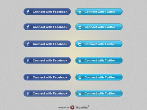 12 Amazing Twitter/Facebook Connect Buttons Set web unique ui elements ui twitter connect stylish social quality psd original new modern interface hi-res HD fresh free download free facebook connect elements download detailed design creative clean buttons blue   