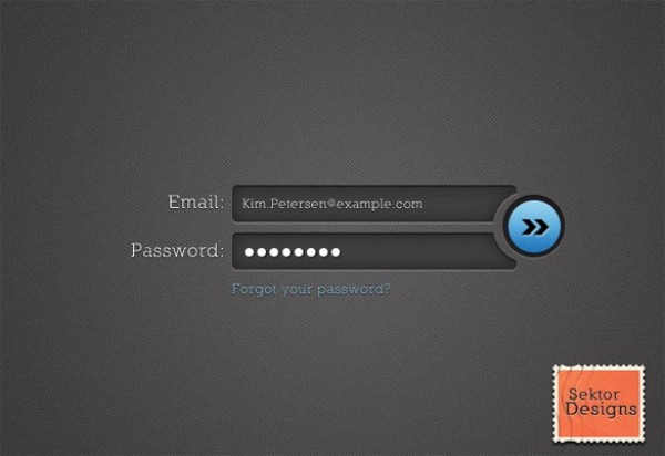 Stylish Email Password Form PSD web unique ui elements ui stylish simple sign-in quality password original new modern interface hi-res HD fresh free download free form email elements download detailed design creative clean button   