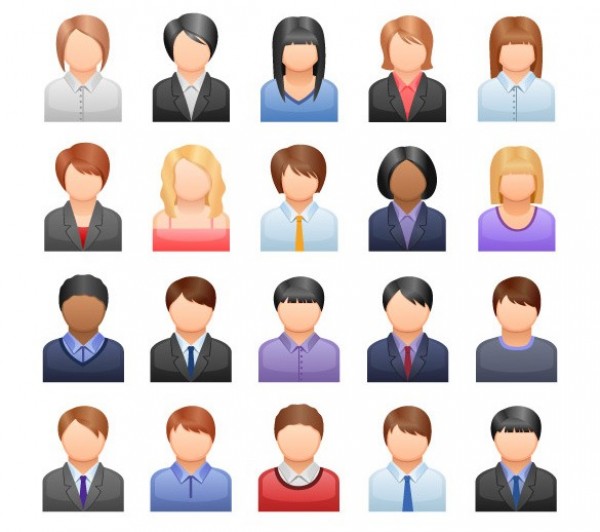 20 Well Dressed Business User People well dressed web vector users user unique ui elements stylish quality people original new interface illustrator high quality hi-res HD graphic fresh free download free elements dressy download detailed design creative business people   