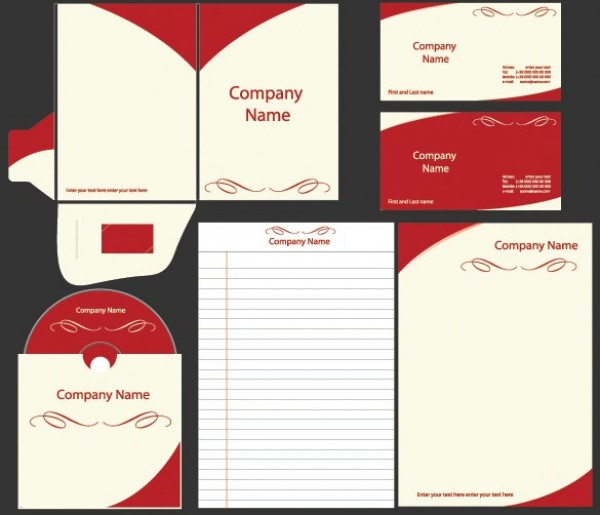 Bold Business Identity Vector Template Set web vector unique ui template stylish quality original new letterhead interface illustrator identity high quality hi-res HD graphic fresh free download free envelope elements download detailed design creative corporate CD label business identity business card   