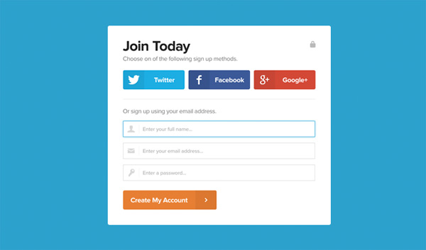 Sign up Registration Social Window window widget ui elements signup with twitter signup with Facebook signup sign up registration psd interface free download free flat download buttons   