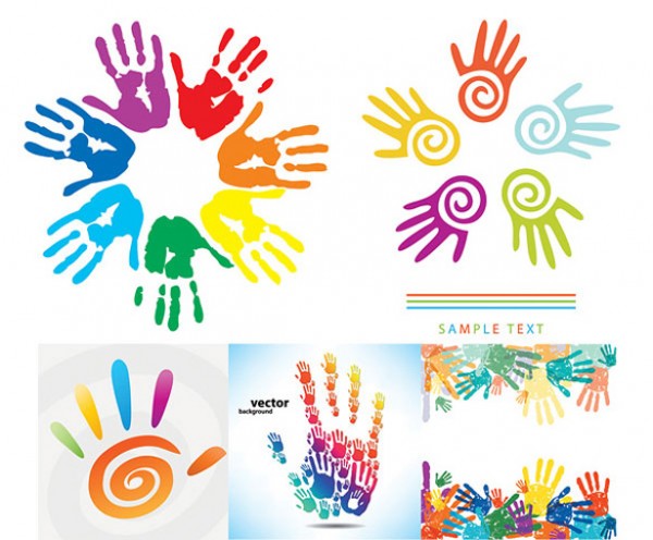 Colorful Painted Handprints Vector web vectors vector graphic vector unique ultimate ui elements quality psd png photoshop painted hand print paint pack original new modern jpg illustrator illustration ico icns high quality hi-def HD hands handprint handpaint hand print fresh free vectors free download free fingers elements download design creative colorful ai   