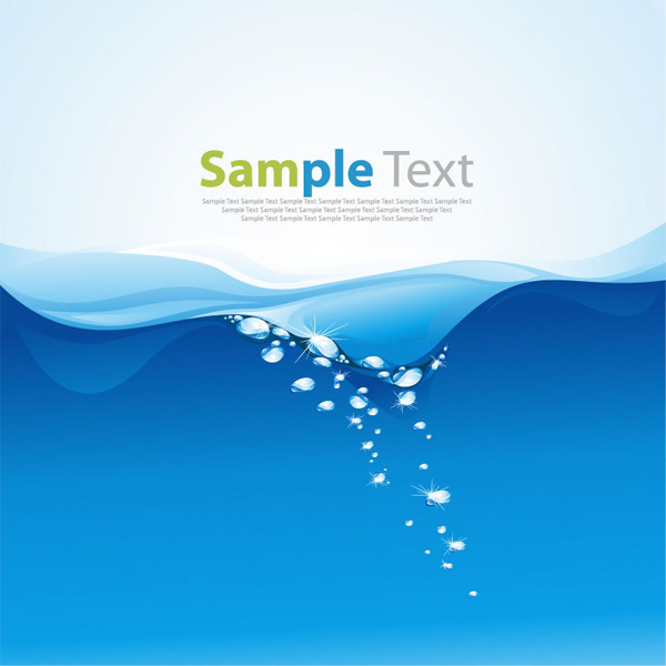 Blue Ocean Wave Bubbles Background web waves water bubbles water vector unique ui elements stylish quality original ocean new lake interface illustrator high quality hi-res HD graphic fresh free download free eps elements download detailed design deep water creative bubbles bubble blue background   