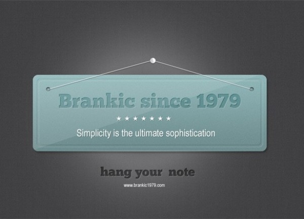 Simplistic Hanging Note Banner PSD web unique ui elements ui stylish simple sign quality original note new modern interface hi-res HD hanging sign hanging note banner hanging banner fresh free download free elements download detailed design creative clean banner   