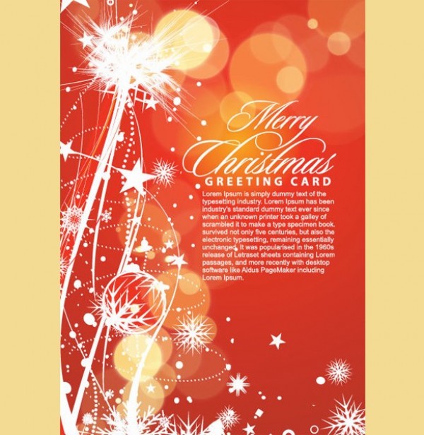 Festive Christmas Greeting Vector Card web vector unique ui elements stylish stars snowflakes quality ornaments original new lights interface illustrator high quality hi-res HD graphic fresh free download free festive eps elements download detailed design creative christmas card christmas celebration card bokeh background   