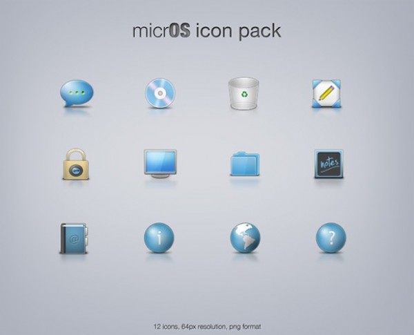 12 Micro OS Web Icons Set PNG web unique ui elements ui stylish set quality png osx os x os original new modern minimal micro interface icons hi-res HD fresh free download free elements download detailed design creative clean blue   