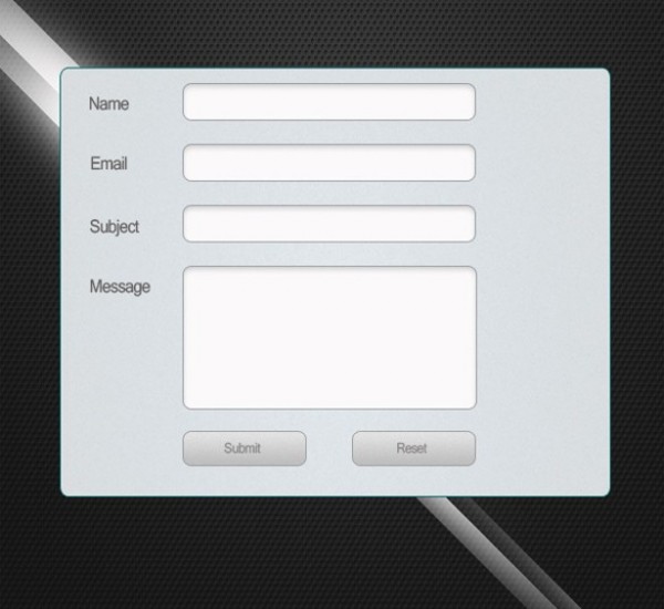 Crisp Clean Contact Form Interface PSD web unique ui elements ui stylish simple quality psd panel original new modern interface hi-res HD fresh free download free form field elements download detailed design creative contact form contact clean box blue   