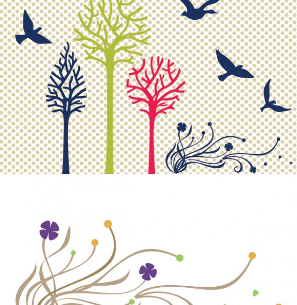 New Birds Trees Silhouettes Vector Set web vectors vector graphic vector unique ultimate ui elements trees silhouette quality psd png photoshop pack original new nature modern jpg illustrator illustration ico icns high quality hi-def HD fresh free vectors free download free floral elements download design creative birds background ai   