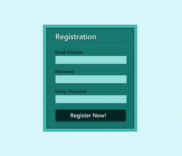 Clean Crisp Registration Form PSD web unique ui elements ui stylish simple sign up registration form registration quality psd password original new modern interface hi-res HD green fresh free download free form elements download detailed design creative clean box   