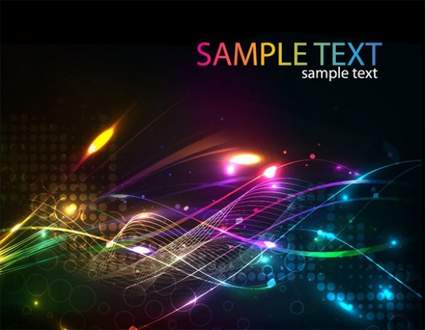 Colorful Electric Show Abstract Background web vector unique ui elements stylish space quality original new lights interface illustrator high quality hi-res HD halftone graphic glowing glow fresh free download free eps elements electric download detailed design creative colors colorful black background abstract   