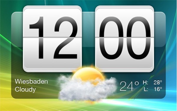 HTC Sense Clock Android Style PSD web weather clock weather unique ui elements ui stylish simple quality original new modern interface htc hi-res HD fresh free download free flipdown clock elements download detailed design creative clock clean android clock   