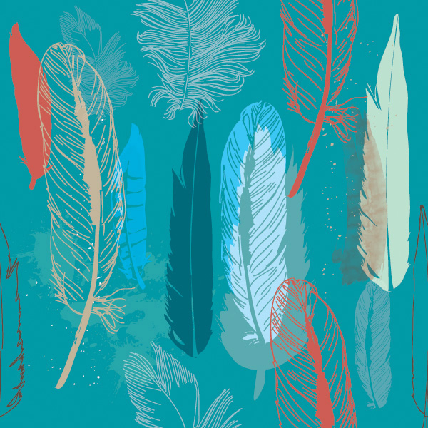 Artistic Feathers Pattern Background web vector unique ui elements stylish seamless quality pattern original new interface illustrator high quality hi-res HD graphic fresh free download free feathers pattern feathers background feathers elements download detailed design creative blue background   