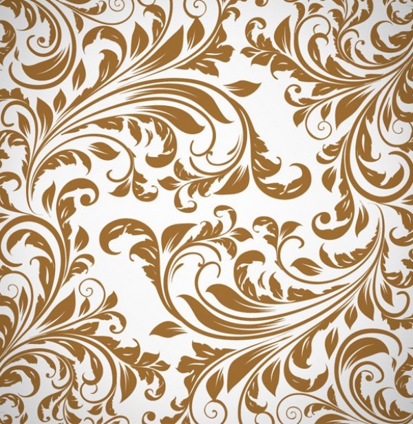 Vintage Floral Pattern Vector Background 9733 web vintage vector unique stylish quality pattern original illustrator high quality graphic fresh free download free floral eps download design creative brown background abstract   