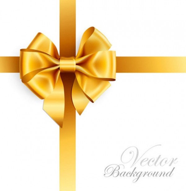 Glossy Gold Gift Bow Vector Background wrapped vector unique stylish quality original illustrator high quality graphic gold glossy gift bow gift free download free download creative bow background   