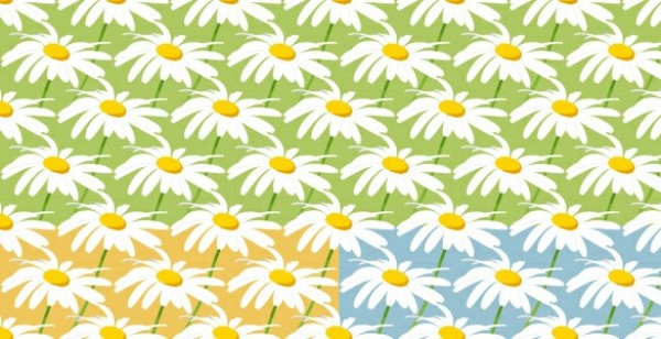 3 Fresh Spring Daisy Seamless Pattern Set JPG web unique ui elements ui tileable stylish spring seamless repeatable quality original new modern jpg interface hi-res HD fresh free download free flowers floral elements download detailed design daisy pattern daisies creative clean background   