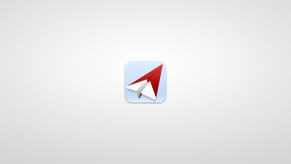 Red/White iOS Paper Plane Icon PSD web unique ui elements ui stylish simple quality paperplane paper plane icon paper airplane original new modern interface icon hi-res HD fresh free download free elements download detailed design creative clean   