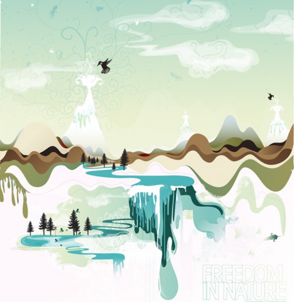 Freedom in Nature Vector Background wilderness web waterfall vectors vector graphic vector unique ultimate ui elements soaring quality psd png photoshop park pack original new nature mountains modern landscape jpg illustrator illustration ico icns high quality hi-def HD fresh Freedom free vectors free download free elements download design creative background air balloon ai abstract   