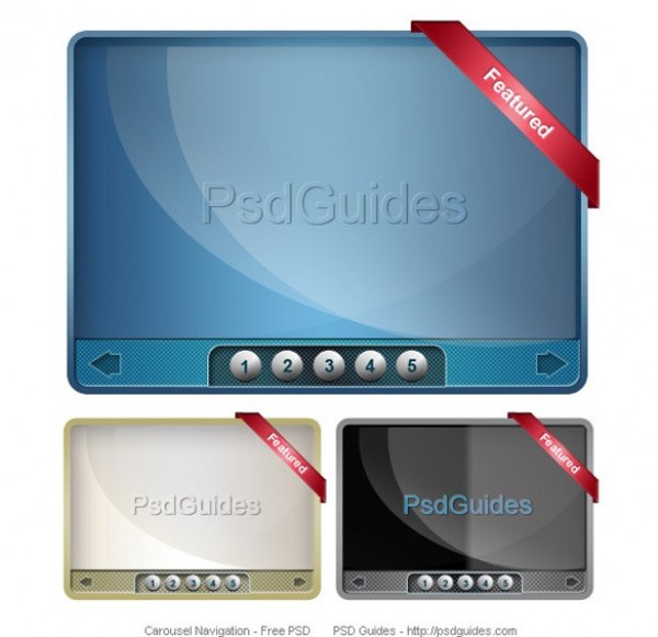 Carousel Navigation Design Element PSD web unique ui elements ui stylish quality psd original new modern interface image navigation image hi-res HD fresh free download free featured elements download detailed design creative clean carousel navigation carousel   
