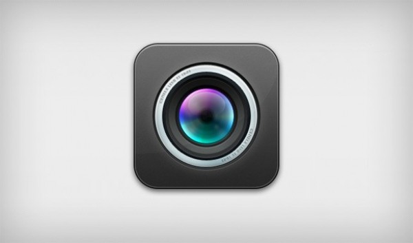 Perfect IOS Camera Lens Icon PSD web unique ui elements ui stylish quality psd original new modern lens icon iridescent IOS camera lens icon ios interface hi-res HD fresh free download free elements download detailed design dark creative clean camera lens icon camera lens black   